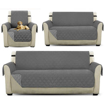 Load image into Gallery viewer, 1/2/3 Seaters Reversible Quilted Sofa Cover Waterproof Furniture Couch Protector Recliner Armchair Slipcovers Pet Dog Kids Mat
