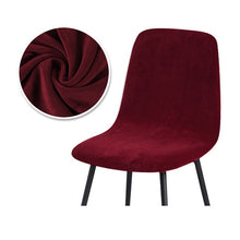 Load image into Gallery viewer, 1/2/4/6 Velvet Short Back Chair Cover Stretch Slipcovers Elastic Seat Chair Covers Dining Room Bar Office Party Banquate
