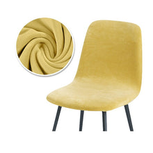 Load image into Gallery viewer, 1/2/4/6 Velvet Short Back Chair Cover Stretch Slipcovers Elastic Seat Chair Covers Dining Room Bar Office Party Banquate
