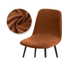 Load image into Gallery viewer, 1/2/4/6 Velvet Short Back Chair Cover Stretch Slipcovers Elastic Seat Chair Covers Dining Room Bar Office Party Banquate
