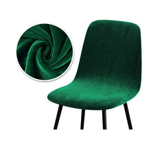 Load image into Gallery viewer, 1/2/4/6 Velvet Short Back Chair Cover Stretch Slipcovers Elastic Seat Chair Covers Dining Room Bar Office Party Banquate
