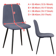 Load image into Gallery viewer, 1/2/4/6 Velvet Short Back Chair Cover Stretch Slipcovers Elastic Seat Chair Covers Dining Room Bar Office Party Banquate
