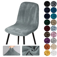 Load image into Gallery viewer, 1/2/4/6 Velvet Short Back Chair Cover Stretch Slipcovers Elastic Seat Chair Covers Dining Room Bar Office Party Banquate
