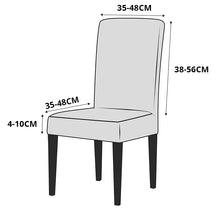 Load image into Gallery viewer, Dining Room Chair Cover Stretch Elastic Dining Chair Slipcover Spandex Case for Chairs house de chaise
