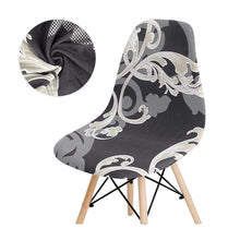 Load image into Gallery viewer, Seat Cover For Shell Chair Diamond Plaid Mid-Century Armless Shell Chair Cover Banquet Home Slipcover
