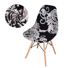 Load image into Gallery viewer, Seat Cover For Shell Chair Diamond Plaid Mid-Century Armless Shell Chair Cover Banquet Home Slipcover
