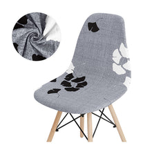 Load image into Gallery viewer, Seat Cover For Shell Chair Diamond Plaid Mid-Century Armless Shell Chair Cover Banquet Home Slipcover
