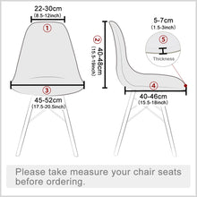 Load image into Gallery viewer, Seat Cover For Shell Chair Diamond Plaid Mid-Century Armless Shell Chair Cover Banquet Home Slipcover
