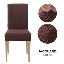 Load image into Gallery viewer, 1/2/4/6pcs Dining Chair Cover Jacquard Spandex Slipcover Protector Case Stretch for Kitchen Chair Seat Hotel Banquet Elastic
