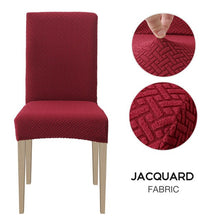 Load image into Gallery viewer, 1/2/4/6pcs Dining Chair Cover Jacquard Spandex Slipcover Protector Case Stretch for Kitchen Chair Seat Hotel Banquet Elastic
