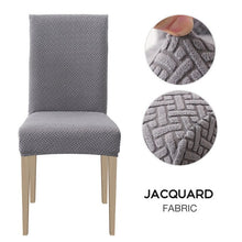 Load image into Gallery viewer, 1/2/4/6pcs Dining Chair Cover Jacquard Spandex Slipcover Protector Case Stretch for Kitchen Chair Seat Hotel Banquet Elastic
