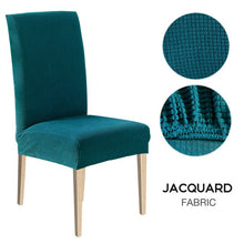 Load image into Gallery viewer, 1/2/4/6pcs Dining Chair Cover Jacquard Spandex Slipcover Protector Case Stretch for Kitchen Chair Seat Hotel Banquet Elastic
