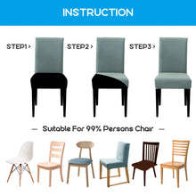 Load image into Gallery viewer, 1/2/4/6pcs Dining Chair Cover Jacquard Spandex Slipcover Protector Case Stretch for Kitchen Chair Seat Hotel Banquet Elastic
