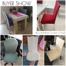 Load image into Gallery viewer, 1/2/4/6pcs Dining Chair Cover Jacquard Spandex Slipcover Protector Case Stretch for Kitchen Chair Seat Hotel Banquet Elastic
