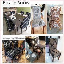 Load image into Gallery viewer, 1/2/4/6pcs Chair Cover Stretch Dining Room Chair Covers for Kitchen Spandex Seat Case Wedding Hotel Office Banquet Slipcovers
