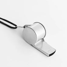 Load image into Gallery viewer, 1/2/5Pcs Stainless Steel With Rope Referee Whistles Party Training School Sport Game Soccer Basketball Rugby Cheerleading Tools
