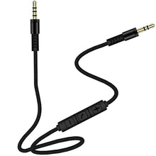 Load image into Gallery viewer, Audio Cable 3.5mm to Jack 3.5mm Speaker Line Aux Cable Male to Male with Mic to volume control for Headphone Car speaker with 1.2m
