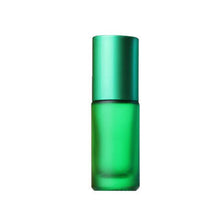 Load image into Gallery viewer, 5ml Portable Frosted Colorful Essential Oil Perfume Thick Glass Roller Vial Travel Refillable Rollerball Bottle
