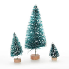 Load image into Gallery viewer, 1/5/6 Pcs Miniature Christmas Tree Small Artificial Sisal Snow Landscape Architecture Trees for Christmas Crafts Tabletop Decor
