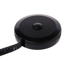Load image into Gallery viewer, 1.5m/60inch Black Tape Measures Dual Sided Retractable Tools Automatic ABS Flexible Mini Sewing Measuring Tape 19QB

