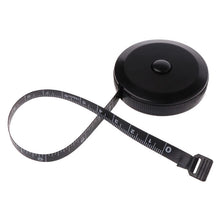 Load image into Gallery viewer, 1.5m/60inch Black Tape Measures Dual Sided Retractable Tools Automatic ABS Flexible Mini Sewing Measuring Tape 19QB
