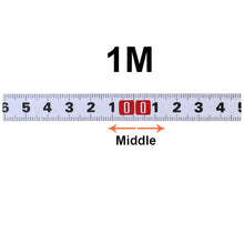 Load image into Gallery viewer, Stainless Steel Miter Track Tape Measure Self Adhesive Metric Scale Ruler Rust-Proof Durable and Wear-Resistan Ruler 1-5m
