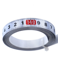 Load image into Gallery viewer, Stainless Steel Miter Track Tape Measure Self Adhesive Metric Scale Ruler Rust-Proof Durable and Wear-Resistan Ruler 1-5m
