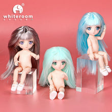 Load image into Gallery viewer, 1/6 BJD Doll 1/12 16cm 30cm Doll Make-up 3D Eyes Long Hair Body Beautiful Princess Baby Girl 12 Inch Doll DIY Toy for Girls
