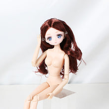 Load image into Gallery viewer, 1/6 BJD Doll 1/12 16cm 30cm Doll Make-up 3D Eyes Long Hair Body Beautiful Princess Baby Girl 12 Inch Doll DIY Toy for Girls
