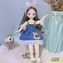 Load image into Gallery viewer, 1/6 Bjd Anime Doll Full Set 28cm Cute Comic Face Doll Toys with Clothes Accessories Girl Dress Up Toy for Children
