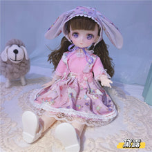 Load image into Gallery viewer, 1/6 Bjd Anime Doll Full Set 28cm Cute Comic Face Doll Toys with Clothes Accessories Girl Dress Up Toy for Children
