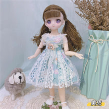 Load image into Gallery viewer, 1/6 Bjd Anime Doll Full Set 28cm Cute Comic Face Doll Toys with Clothes Accessories Girl Dress Up Toy for Children
