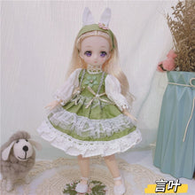 Load image into Gallery viewer, 1/6 Bjd Anime Doll Full Set 28cm Cute Comic Face Doll Toys with Clothes Accessories Girl Dress Up Toy for Children
