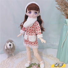 Load image into Gallery viewer, 1/6 Bjd Anime Doll Full Set 28cm Cute Comic Face Doll Toys with Clothes Accessories Girl Dress Up Toy for Children
