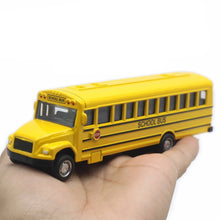 Load image into Gallery viewer, 1/64 Optic Alloy Inertial School Bus Model Car Model Pull Back Toys Music Cars Vehicle Gifts Kids Boy Toys For Children Birthday
