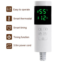 Load image into Gallery viewer, 1.6x1.2m/1.8x1.5M Winter Warmer Heater Double Sided Flannel Electric Blanket Thermostatic Washable Heating Electric Blanket Pad

