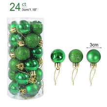 Load image into Gallery viewer, 1box Christmas Balls Christmas Tree Ornaments Ball Xmas Hanging Tree Pendants Home Party Decor  New Year Gift Noel Navidad
