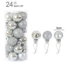 Load image into Gallery viewer, 1box Christmas Balls Christmas Tree Ornaments Ball Xmas Hanging Tree Pendants Home Party Decor  New Year Gift Noel Navidad
