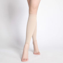 Load image into Gallery viewer, 1 Pair Compression Leg Sleeve Relieve Varicose Veins Circulation Compression Slimming Stovepipe Sport Legwarmers Women Knee Pads
