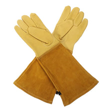 Load image into Gallery viewer, 1 Pair Heavy Duty Gardening Rose Pruning Gauntlet Gloves Thorn Proof Long Sleeve Work Welding Garden Gloves
