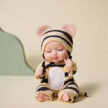 Load image into Gallery viewer, 1 Pieces Sleep Baby Doll Cute Animal Baby Doll 3.5inch Height Simulated Reborn Baby for Children's Toy with Clothes
