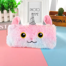 Load image into Gallery viewer, Pencil Case Cute Unicorn Plush Pouch Bag Key Chain Pendant Coin Purse Wallet Case
