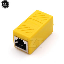 Load image into Gallery viewer, 1 To 2 Ways Network LAN Cable Ethernet Female Cat6 RJ45 Splitter Connector Adapter UTP Cat7 5e Conector Switch Adapters Coupler
