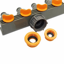 Load image into Gallery viewer, 1"to3/4"to1/2" Female Thread 4 Way Hose Splitters For Automatic Watering Water Pipe Linker Timer Garden Water Irrigation Tool
