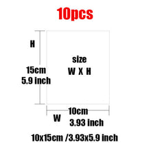 Load image into Gallery viewer, 10/100 pcs Heat shrinkable film baby shoe bag transparent sealing film dustproof anti-oxidation hot shrink film home storage bag
