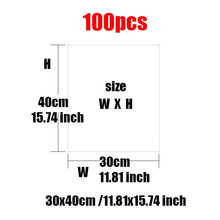 Load image into Gallery viewer, 10/100 pcs Heat shrinkable film baby shoe bag transparent sealing film dustproof anti-oxidation hot shrink film home storage bag
