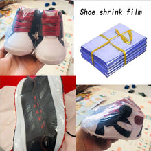 Load image into Gallery viewer, 10/100 pcs Heat shrinkable film baby shoe bag transparent sealing film dustproof anti-oxidation hot shrink film home storage bag
