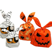 Load image into Gallery viewer, 30/50pcs Halloween Candy Bags Pumpkin Bat Biscuit Gift Bag Trick or Treat Kids Favors Supplies Halloween Decoration for Home
