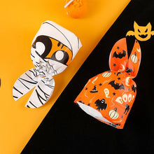 Load image into Gallery viewer, 30/50pcs Halloween Candy Bags Pumpkin Bat Biscuit Gift Bag Trick or Treat Kids Favors Supplies Halloween Decoration for Home
