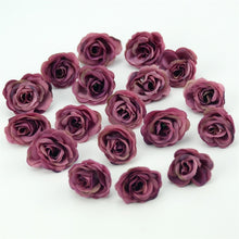 Load image into Gallery viewer, 10/50/100pcs 2.5cm Mini Silk Artificial Rose Flower Heads For Wedding Party Home Decoration DIY Accessories Fake Flowers Craft
